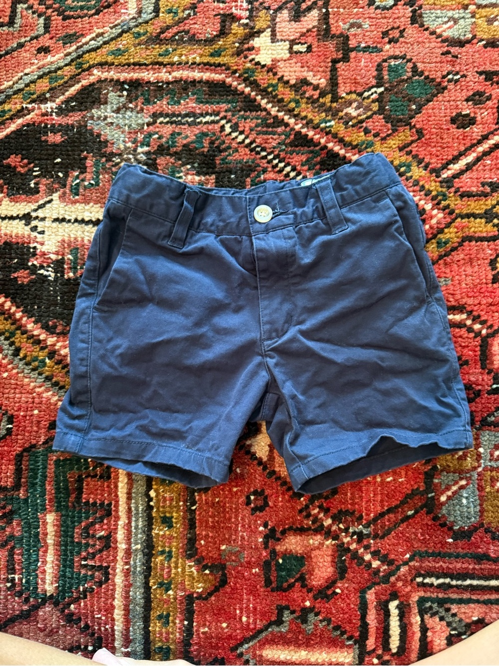 Kids Navy Cotton Shorts - Classic Everyday Style